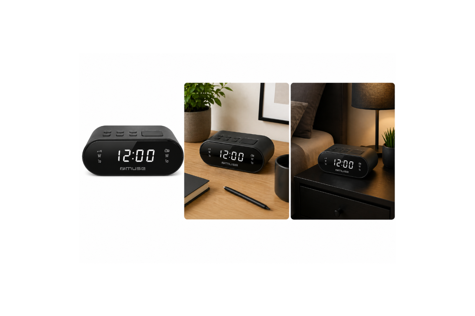 Muse Klokradio M-10 CR Zwart