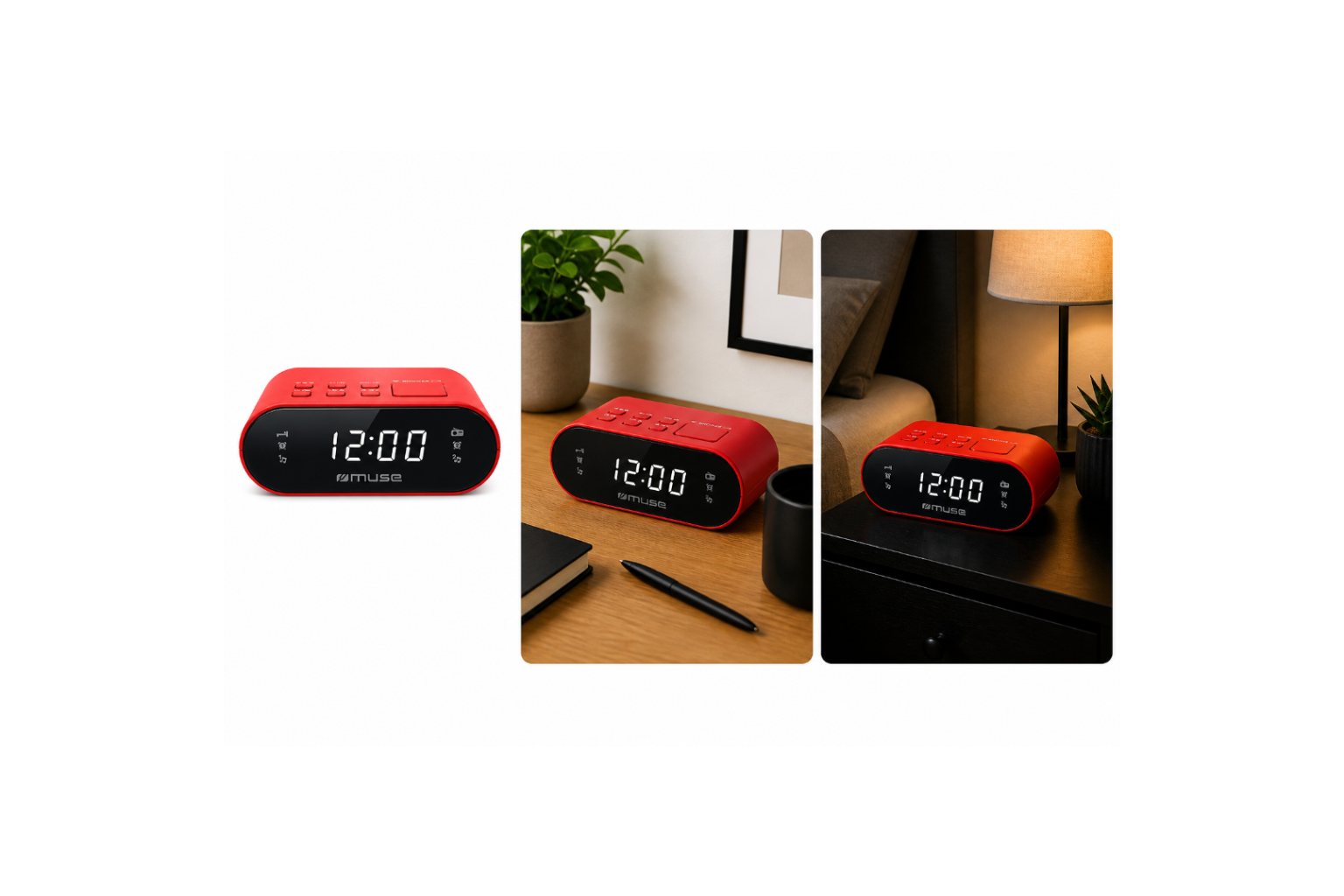 Muse Klokradio M-10 Rood